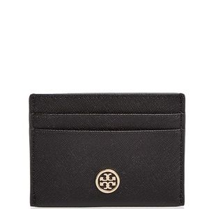 Tory Burch Robinson Leather Card Case